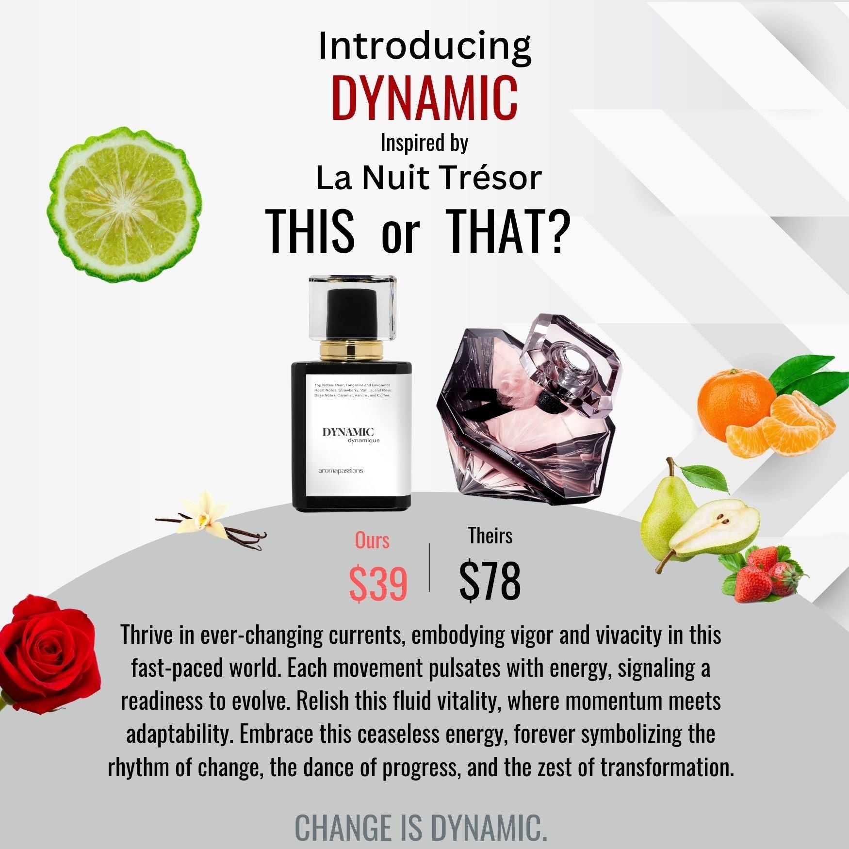 DYNAMIC | Inspired by LANCOME LA NUIT TRÉSOR | La Nuit Trésor Dupe Pheromone Perfume - aromapassions