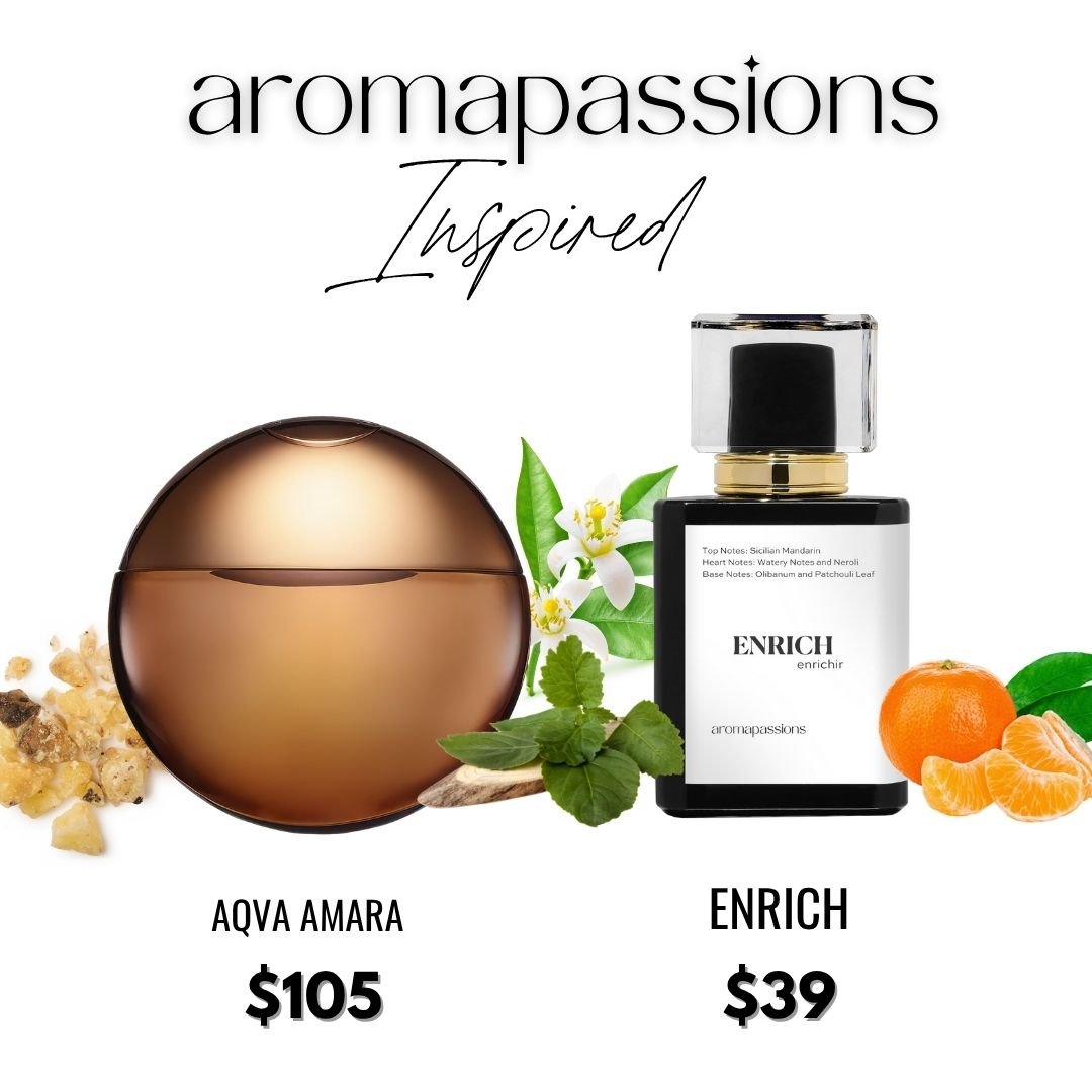 ENRICH | Inspired by BVLGARI AQVA AMARA | Aqva Amara Dupe Pheromone Perfume - aromapassions