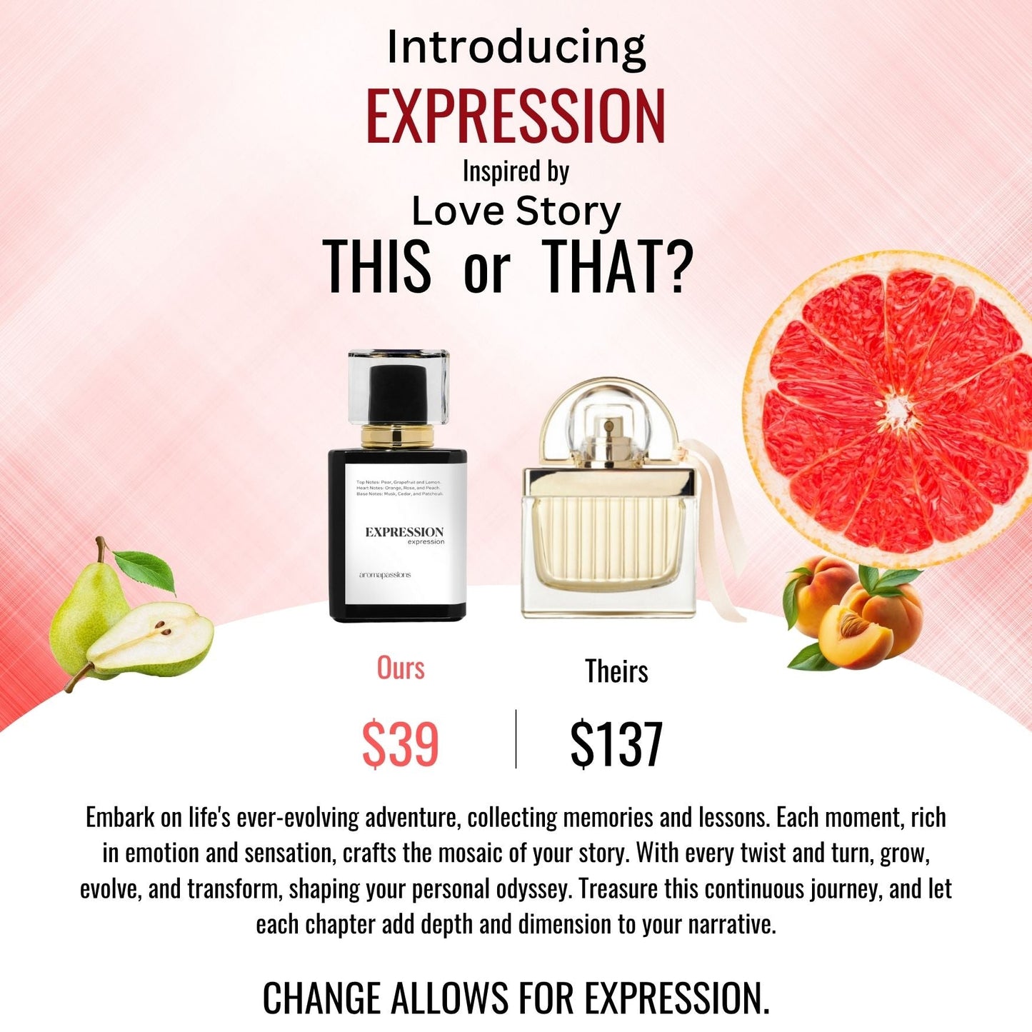 EXPRESSION | Inspired by CHLOE LOVE STORY | Love Story Dupe Pheromone Perfume - aromapassions