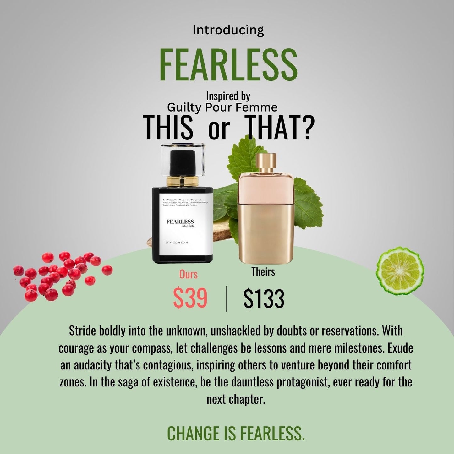 FEARLESS | Inspired by GUCCI GUILTY POUR FEMME | Guilty Pour Femme Dupe Pheromone Perfume - aromapassions