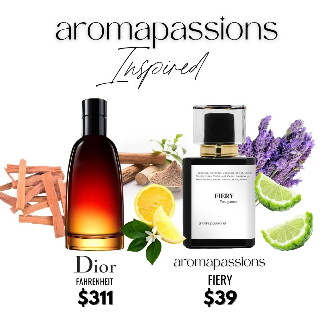 FIERY | Inspired by D. FAHRENHEIT | Fahrenheit Dupe Pheromone Perfume - aromapassions