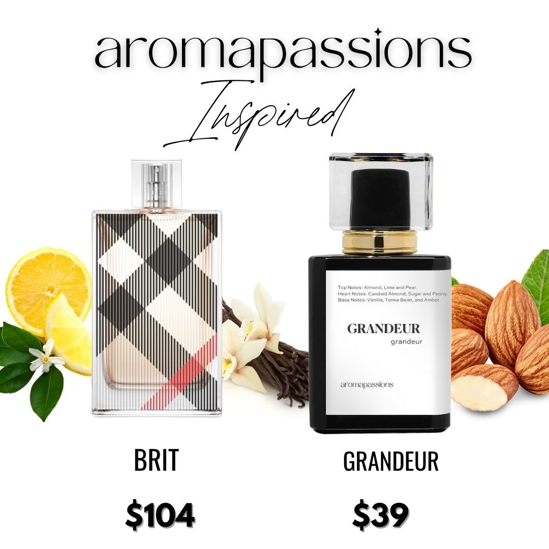 GRANDEUR | Inspired by BURBERRY BRIT | Brit Dupe Pheromone Perfume - aromapassions
