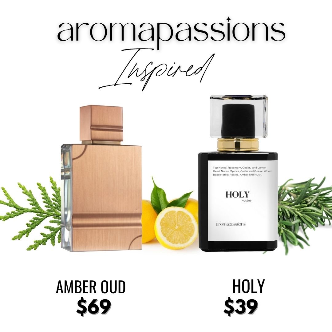 HOLY | Inspired by HARAMAIN AMBER OUD | Amber Oud Dupe Pheromone Perfume - aromapassions