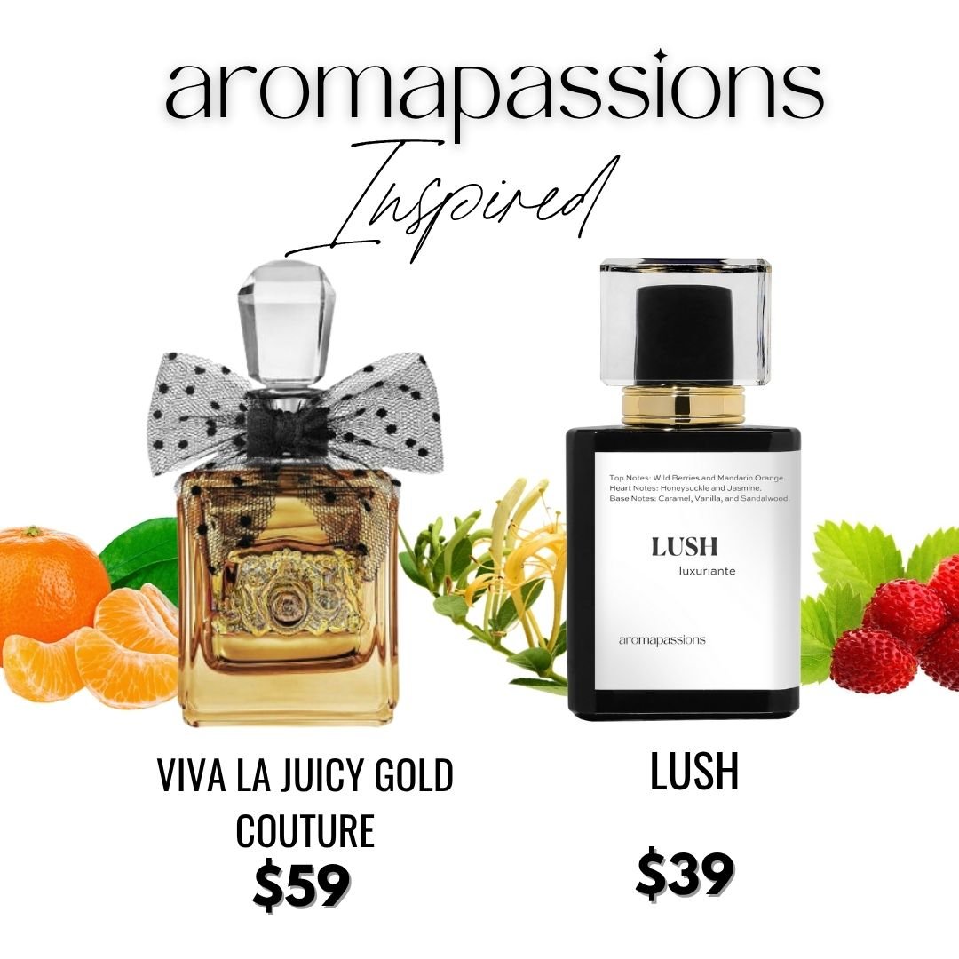 LUSH | Inspired by JUICY - COUTURE VIVA LA JUICY GOLD COUTURE | viva la juicy gold couture Dupe Pheromone Perfume - aromapassions