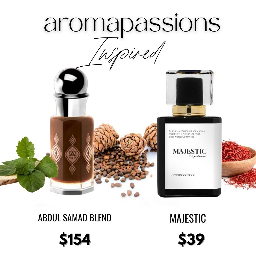 MAJESTIC | Inspired by ABDUL SAMAD AL QURASHI ABDUL SAMAD BLEND | Abdul Samad Blend Dupe Pheromone Perfume - aromapassions