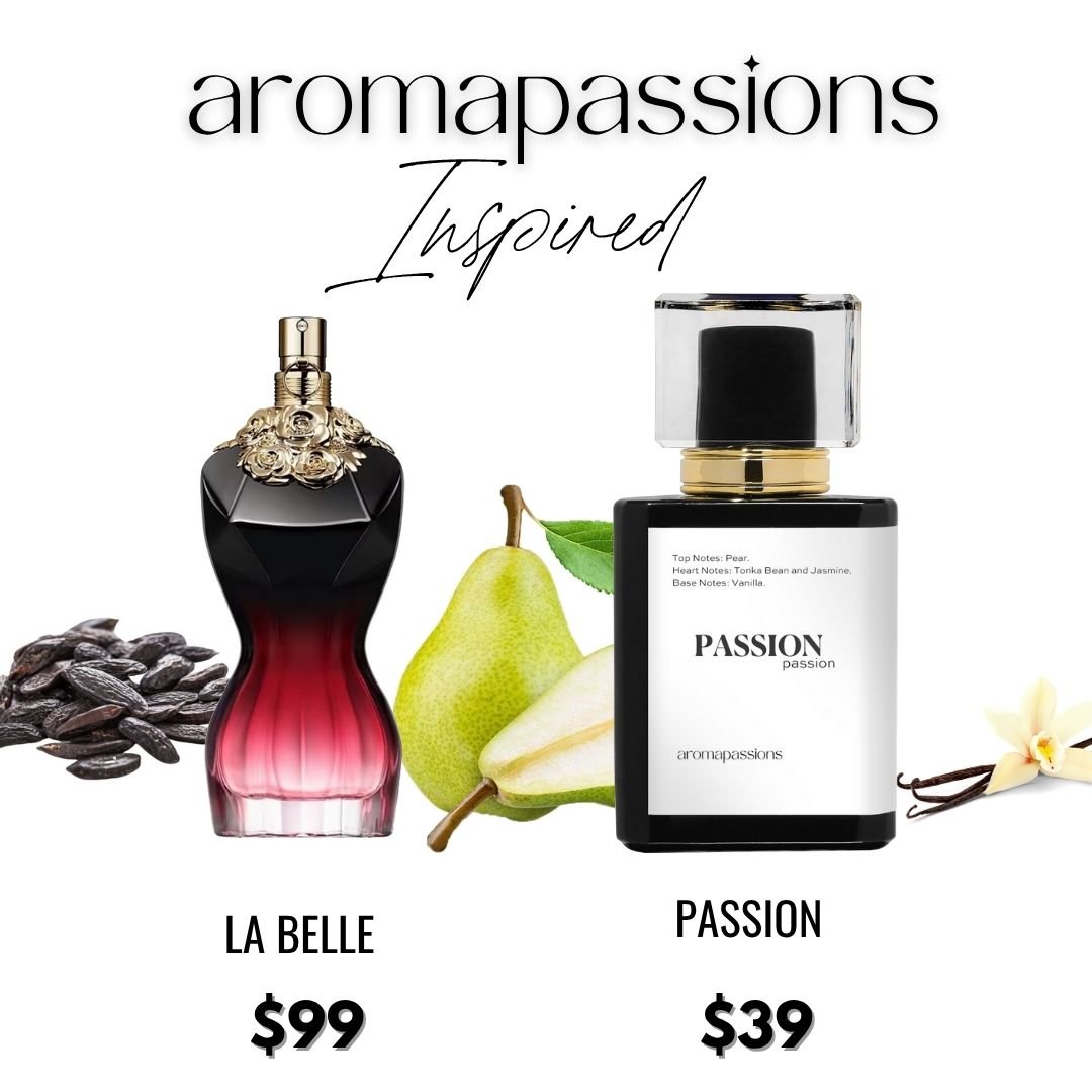 PASSION | Inspired by JEAN PAUL GAULTIER LA BELLE | La Belle Dupe Pheromone Perfume - aromapassions