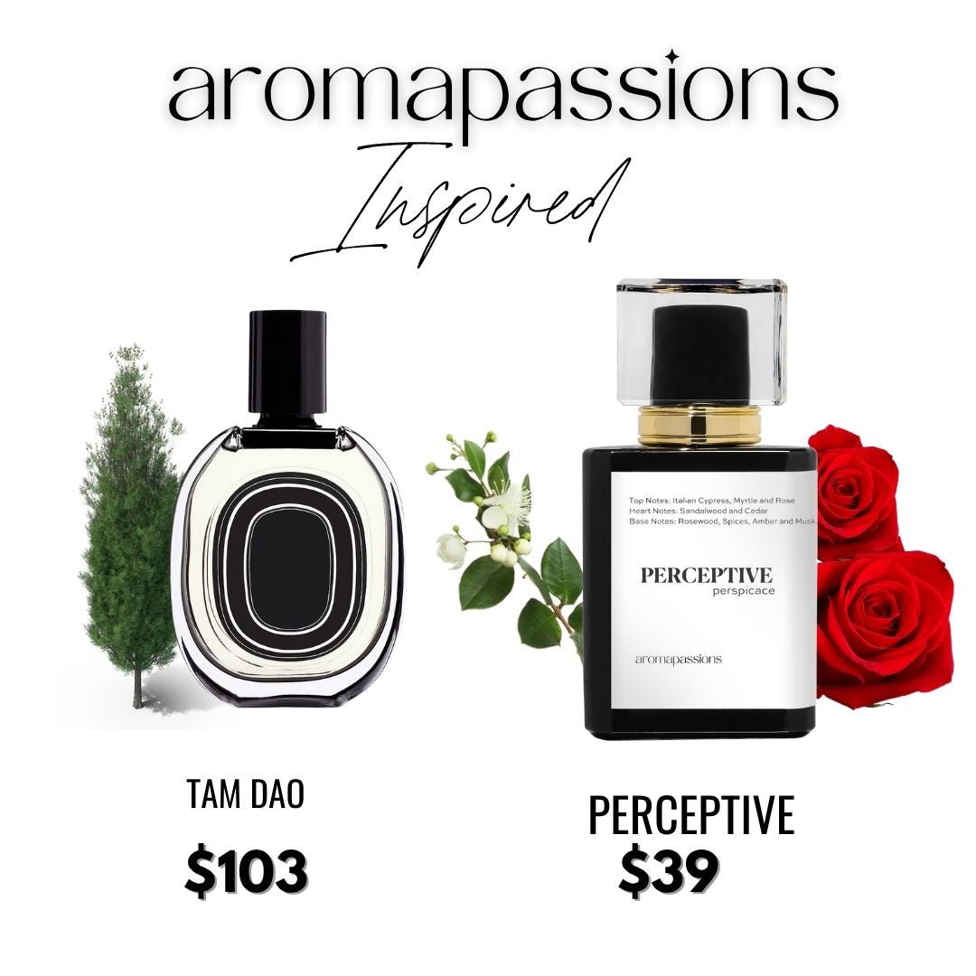 PERCEPTIVE | Inspired by DIPTYQUE TAM DAO | Tam Dao Dupe Pheromone Perfume - aromapassions