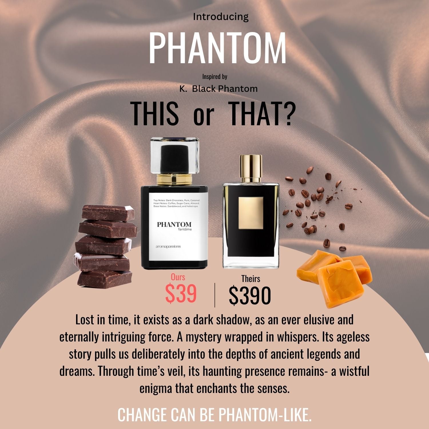 PHANTOM | Inspired by KILIAN KILLIAN BLACK PHANTOM | Killian Black Phantom Dupe Pheromone Perfume - aromapassions