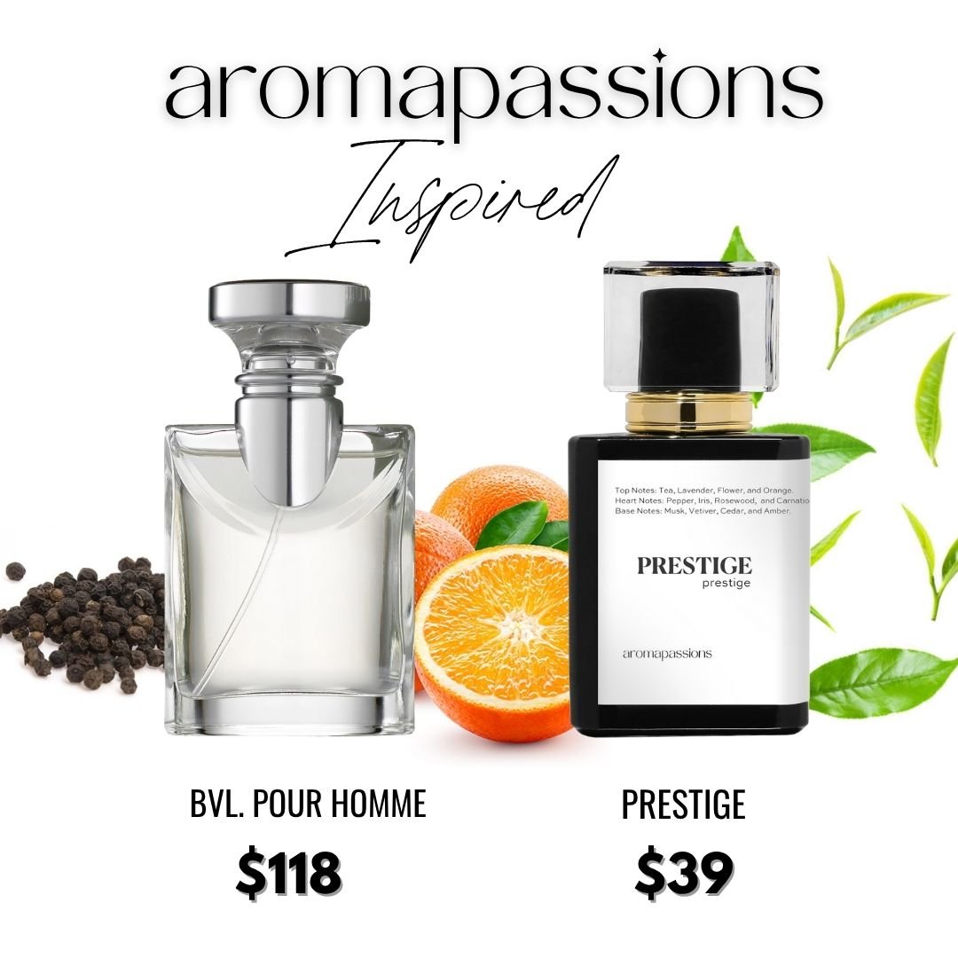 PRESTIGE | Inspired by BVLGARI POUR HOMME | Pour Homme Dupe Pheromone Perfume - aromapassions