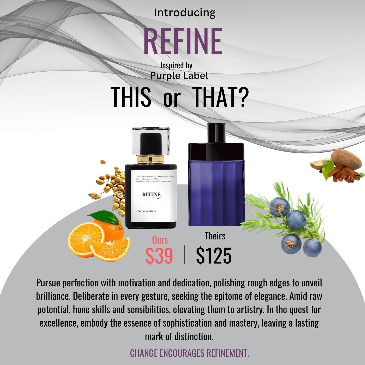 REFINE | Inspired by RALPH - LAUREN PURPLE LABEL | Purple Label Dupe Pheromone Perfume - aromapassions