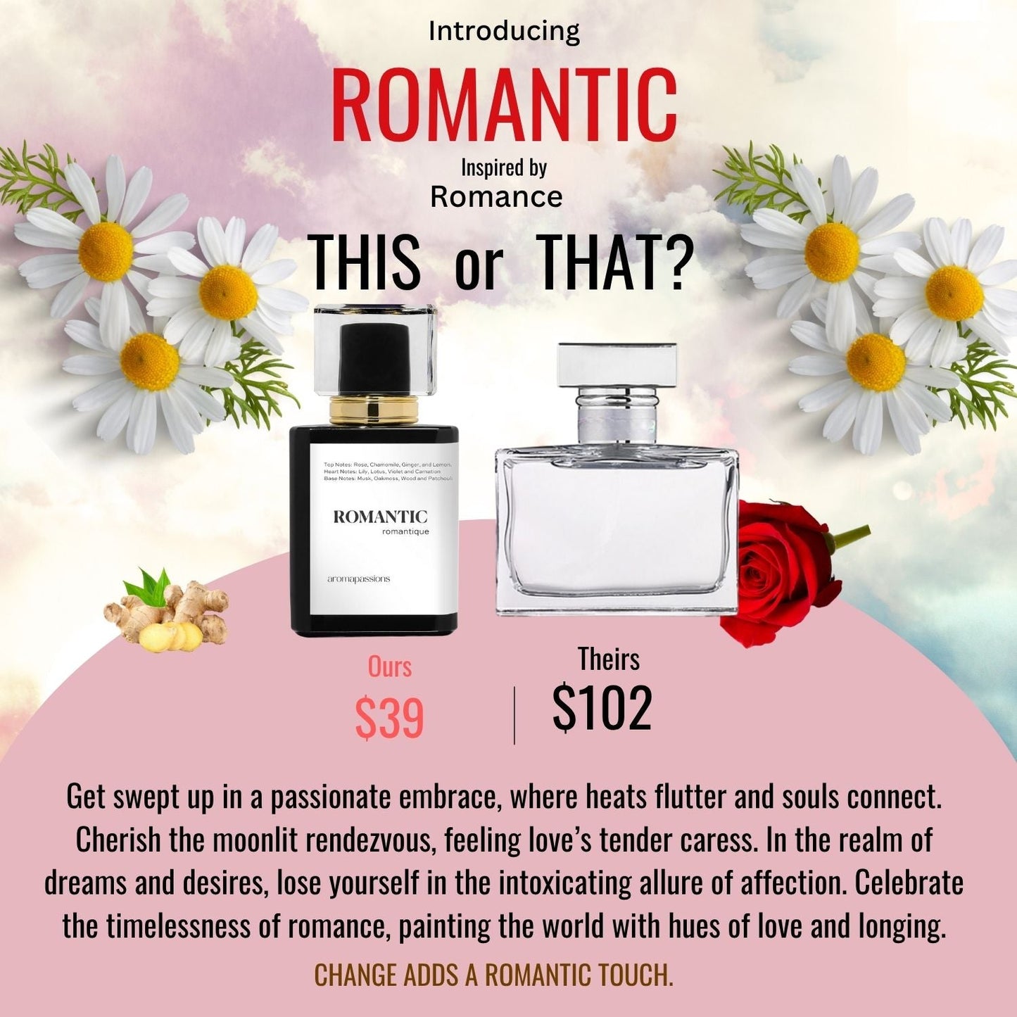 ROMANTIC | Inspired by RALPH - LAUREN ROMANCE | Romance Dupe Pheromone Perfume - aromapassions