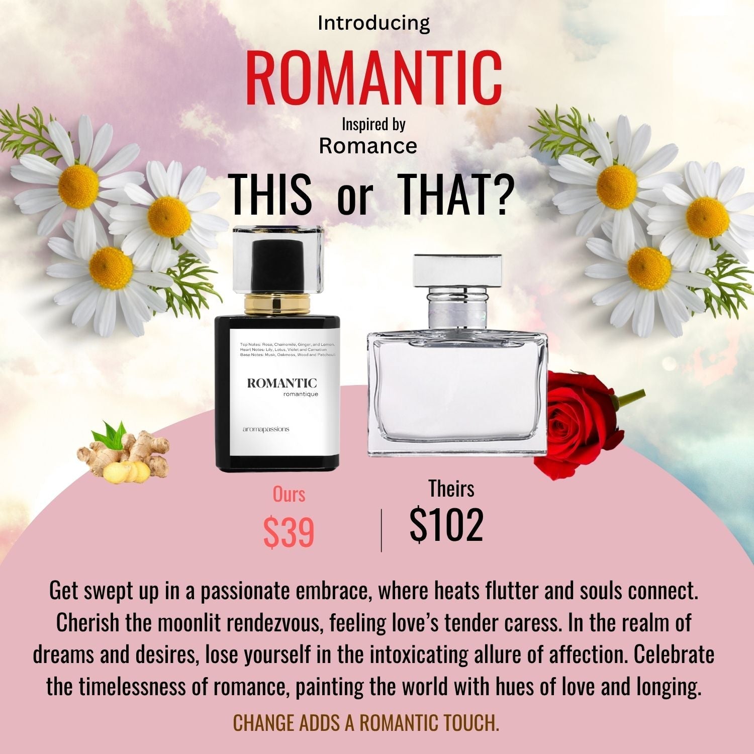 ROMANTIC | Inspired by RALPH - LAUREN ROMANCE | Romance Dupe Pheromone Perfume - aromapassions