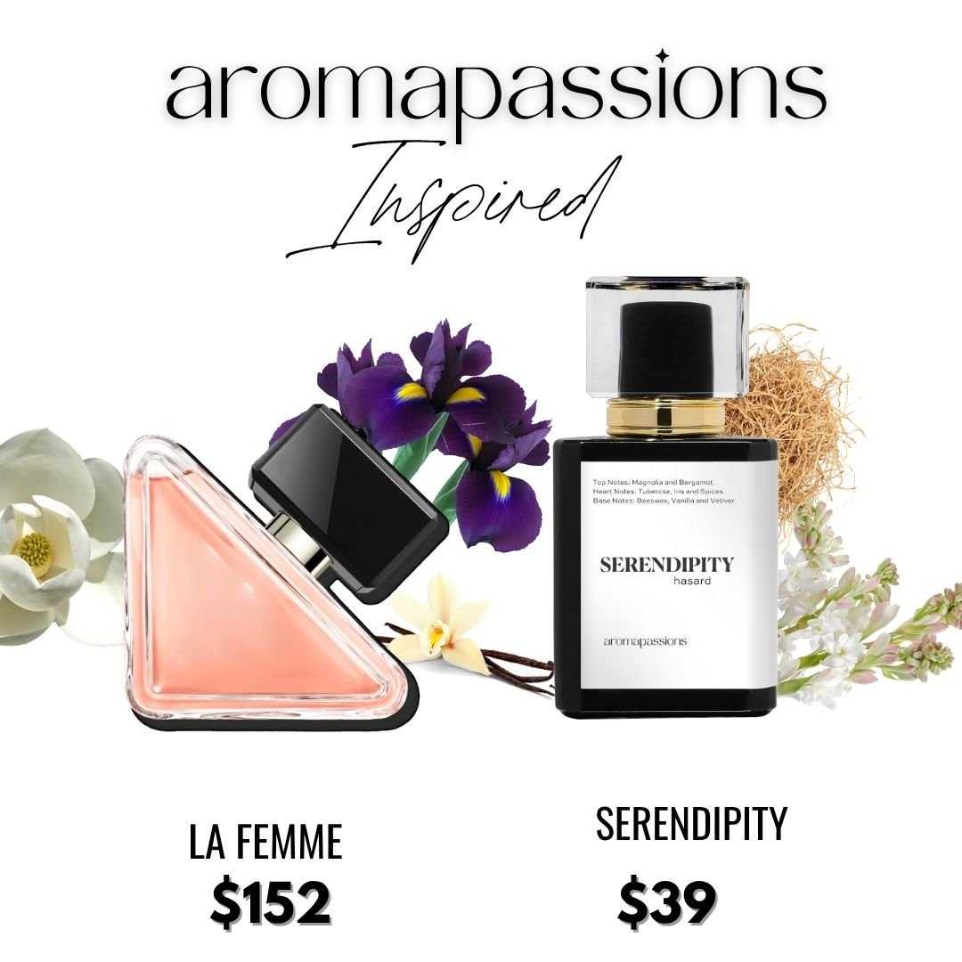 SERENDIPITY | Inspired by PRADA LA FEMME | La Femme Dupe Pheromone Perfume - aromapassions