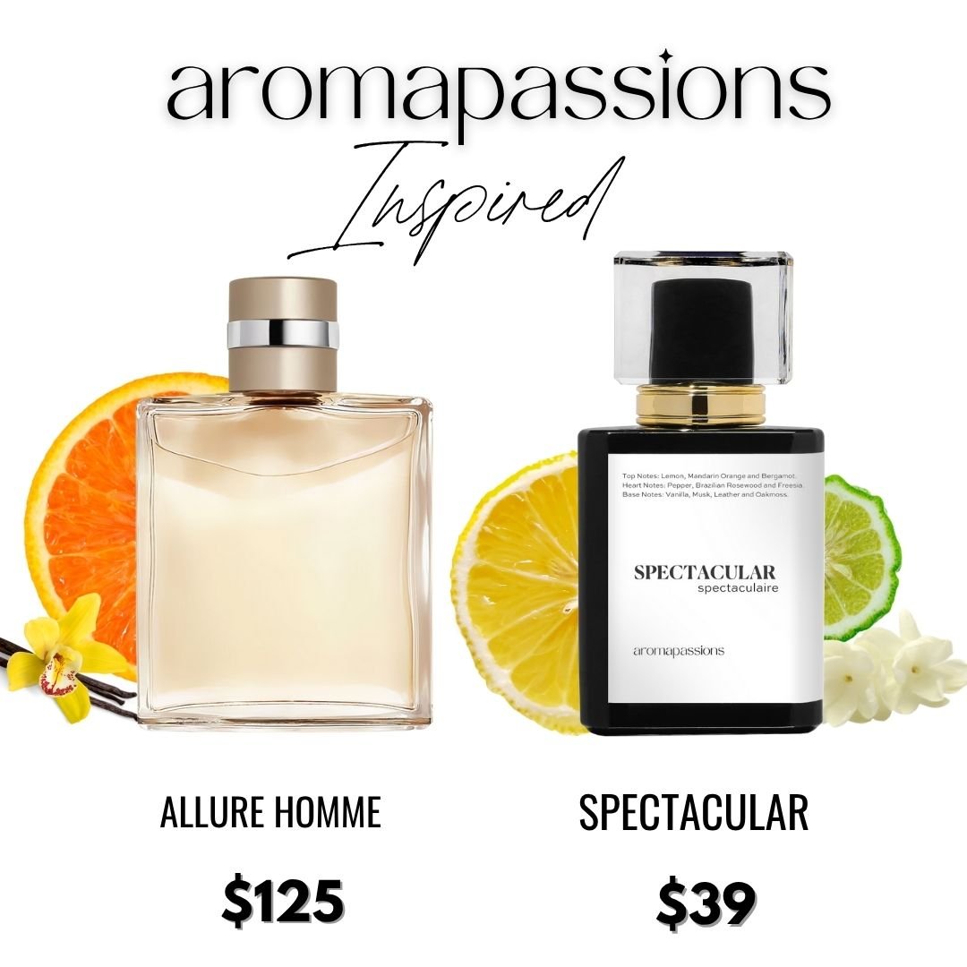 SPECTACULAR | Inspired by CHANEL ALLURE HOMME | Allure Homme Dupe Pheromone Perfume - aromapassions