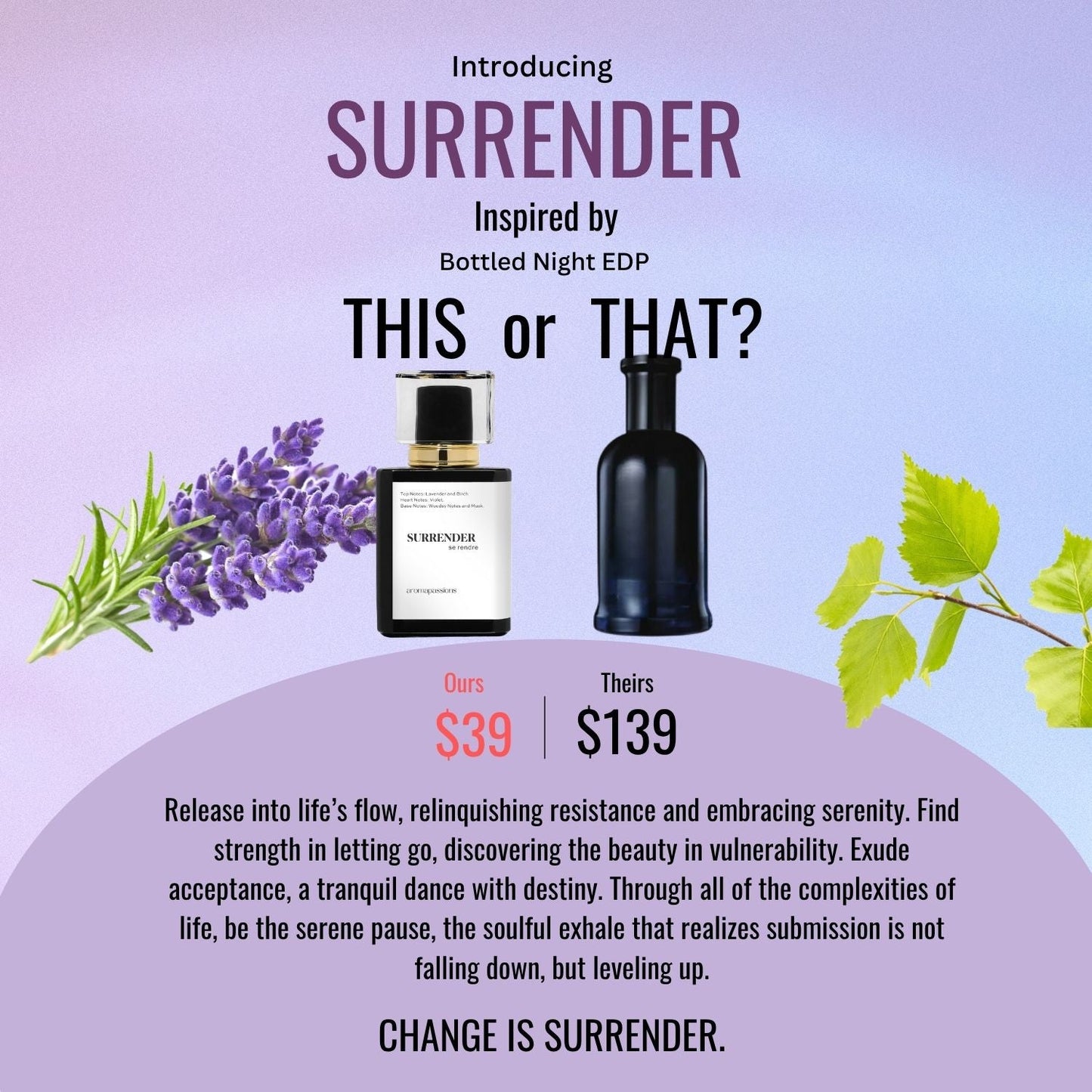SURRENDER | Inspired by HUGO BOSS BOTTLED NIGHT EDP | Bottled Night EDP Dupe Pheromone Perfume - aromapassions