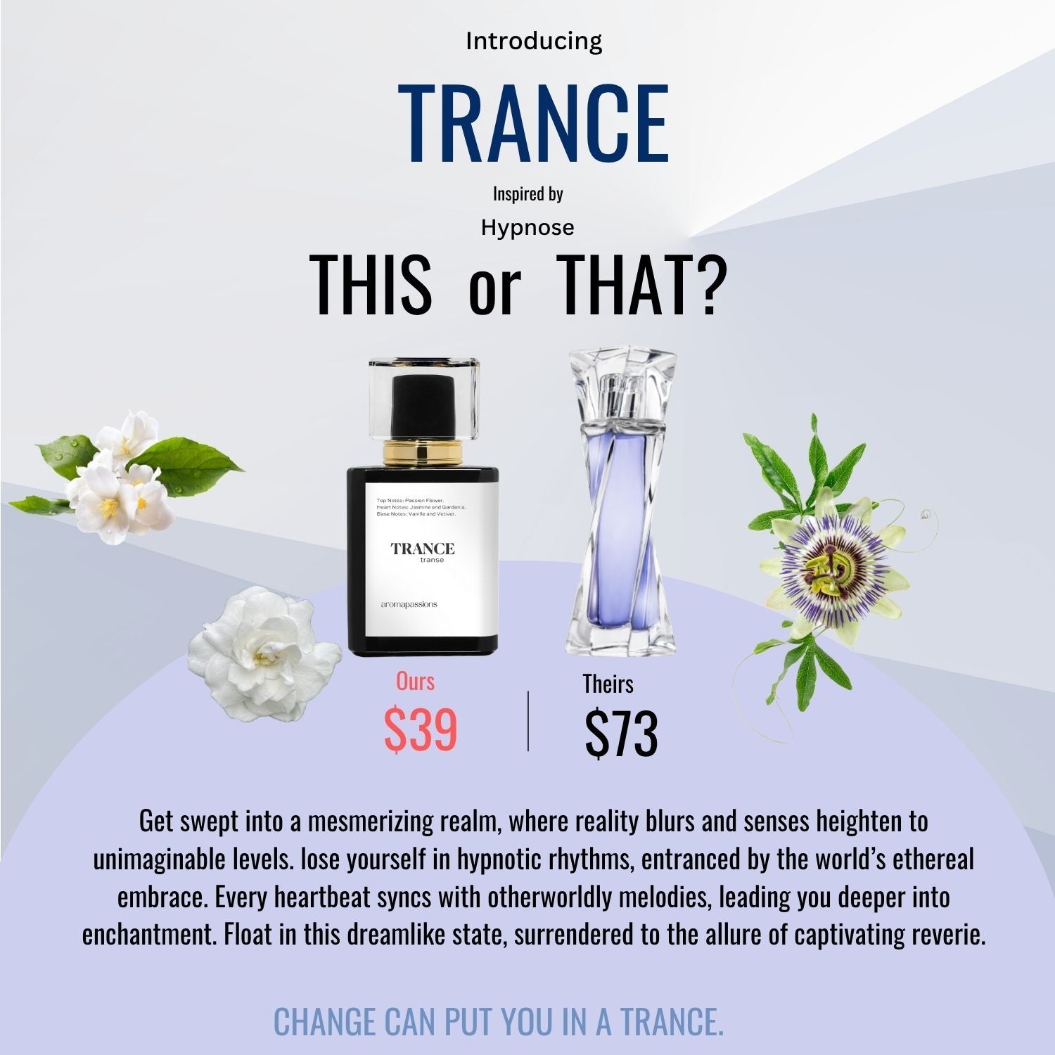 TRANCE | Inspired by LANCOME HYPNOSE | Hypnose Dupe Pheromone Perfume - aromapassions