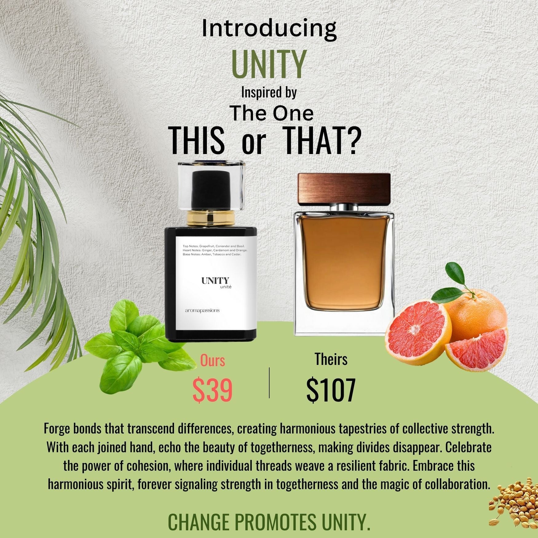 UNITY | Inspired by DOLCE & GABBANA THE ONE | The One Dupe Pheromone Perfume - aromapassions