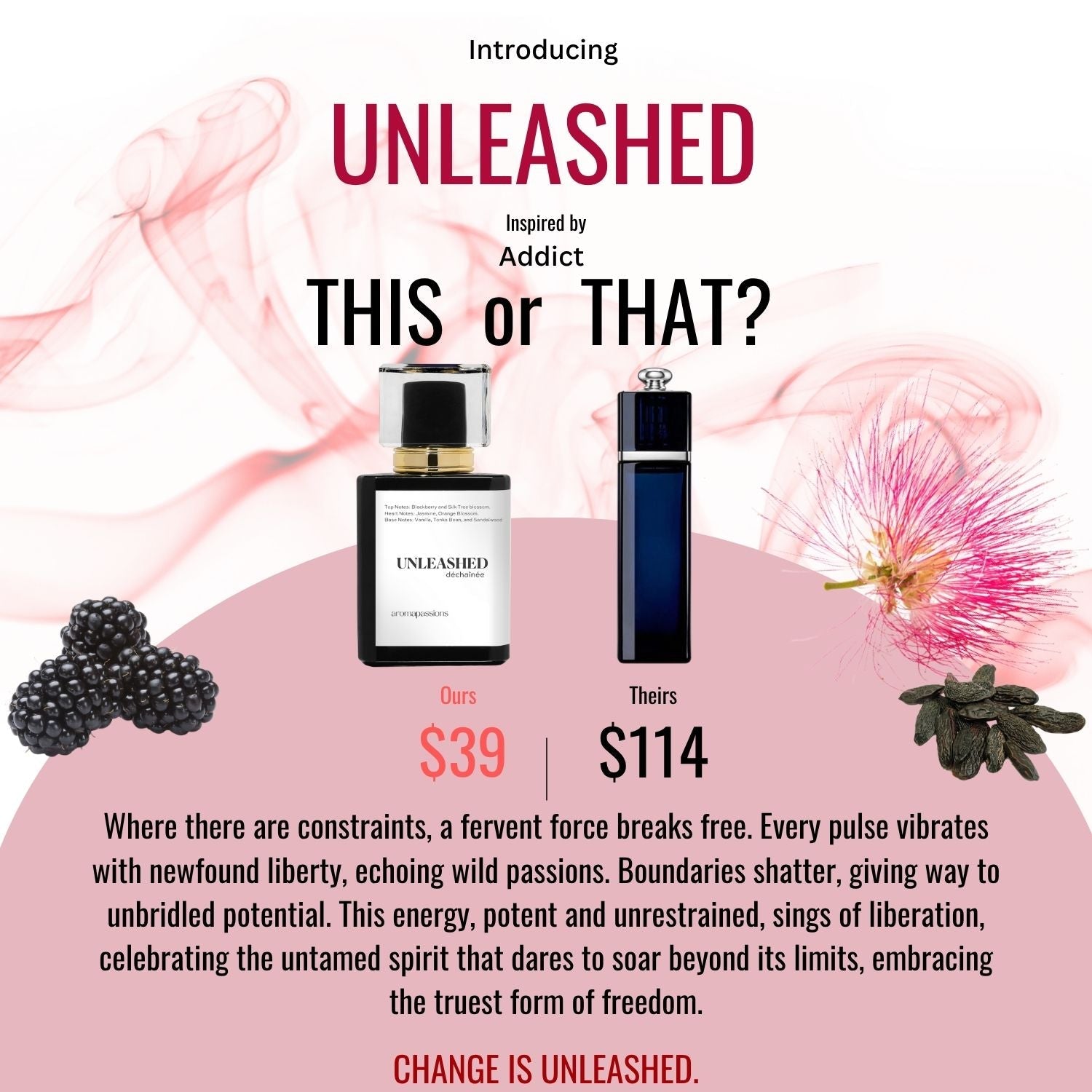 UNLEASH | Inspired by DIOR ADDICT | Addict Dupe Pheromone Perfume - aromapassions