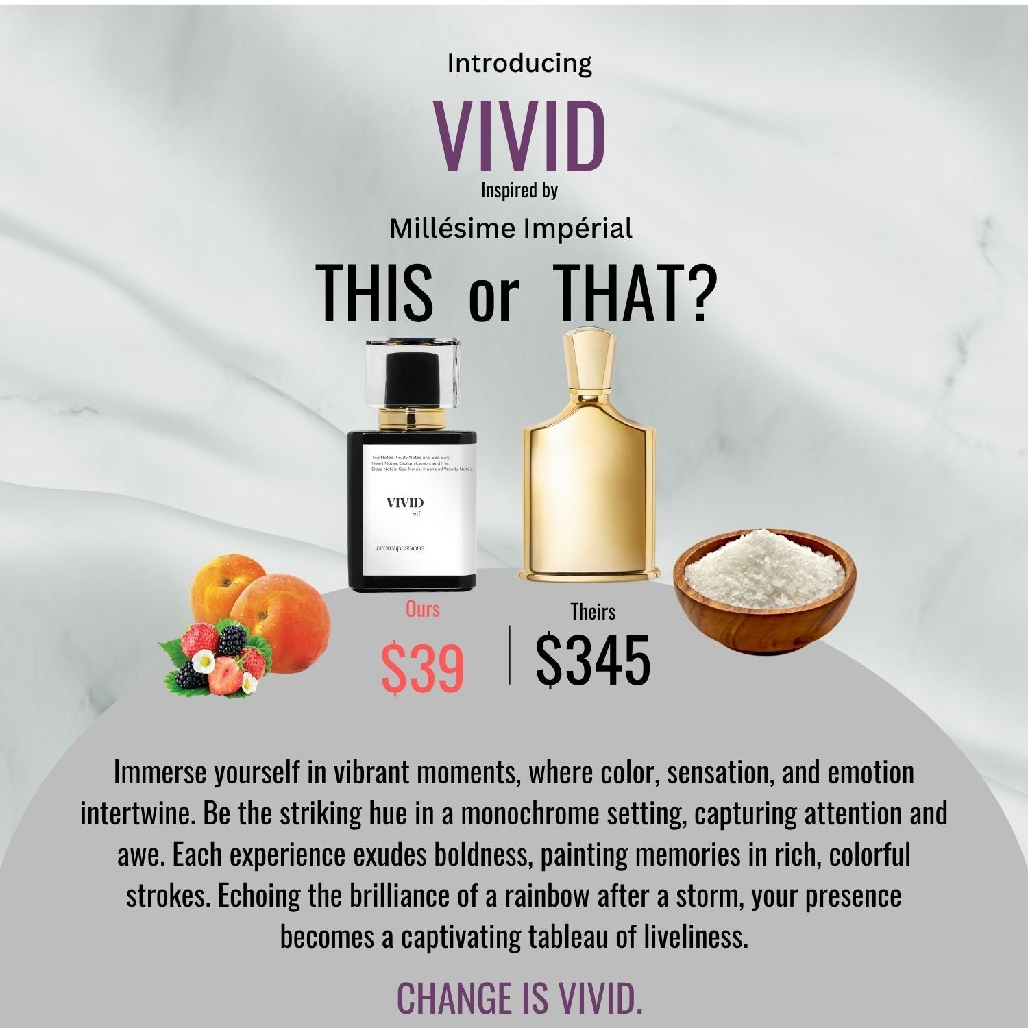 VIVID | Inspired by CREED MILLÉSIME IMPÉRIAL | Millésime Impérial Dupe Pheromone Perfume - aromapassions