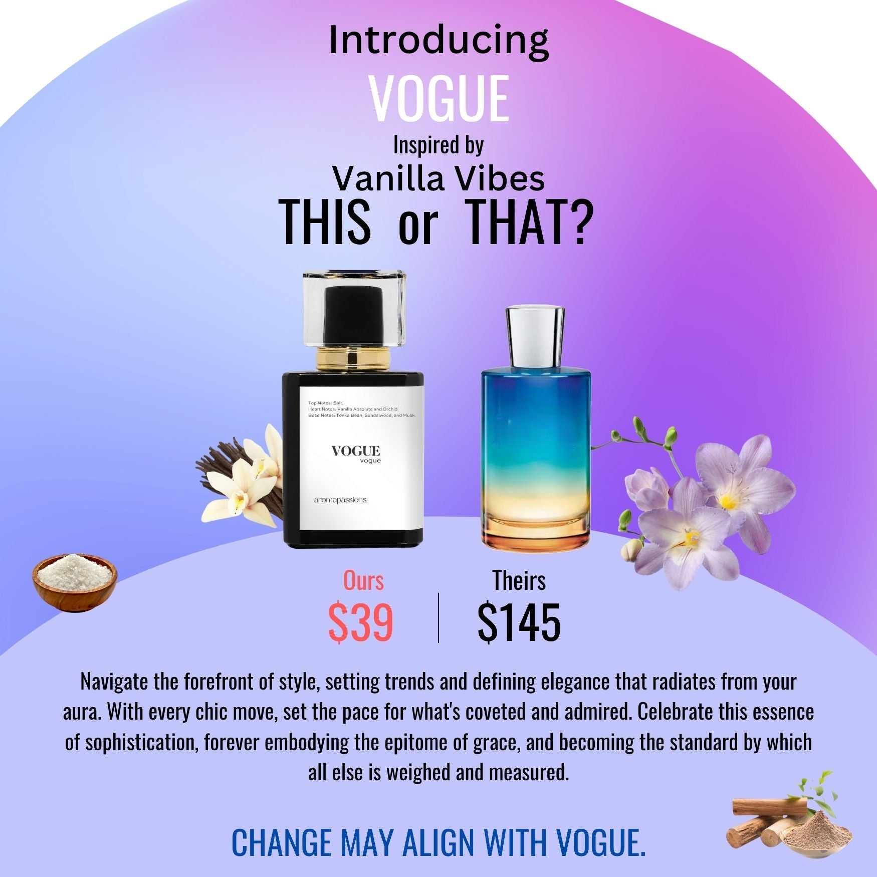 VOGUE | Inspired by JULIETTE HAS A GUN VANILLA VIBES | Vanilla Vibes Dupe Pheromone Perfume - aromapassions