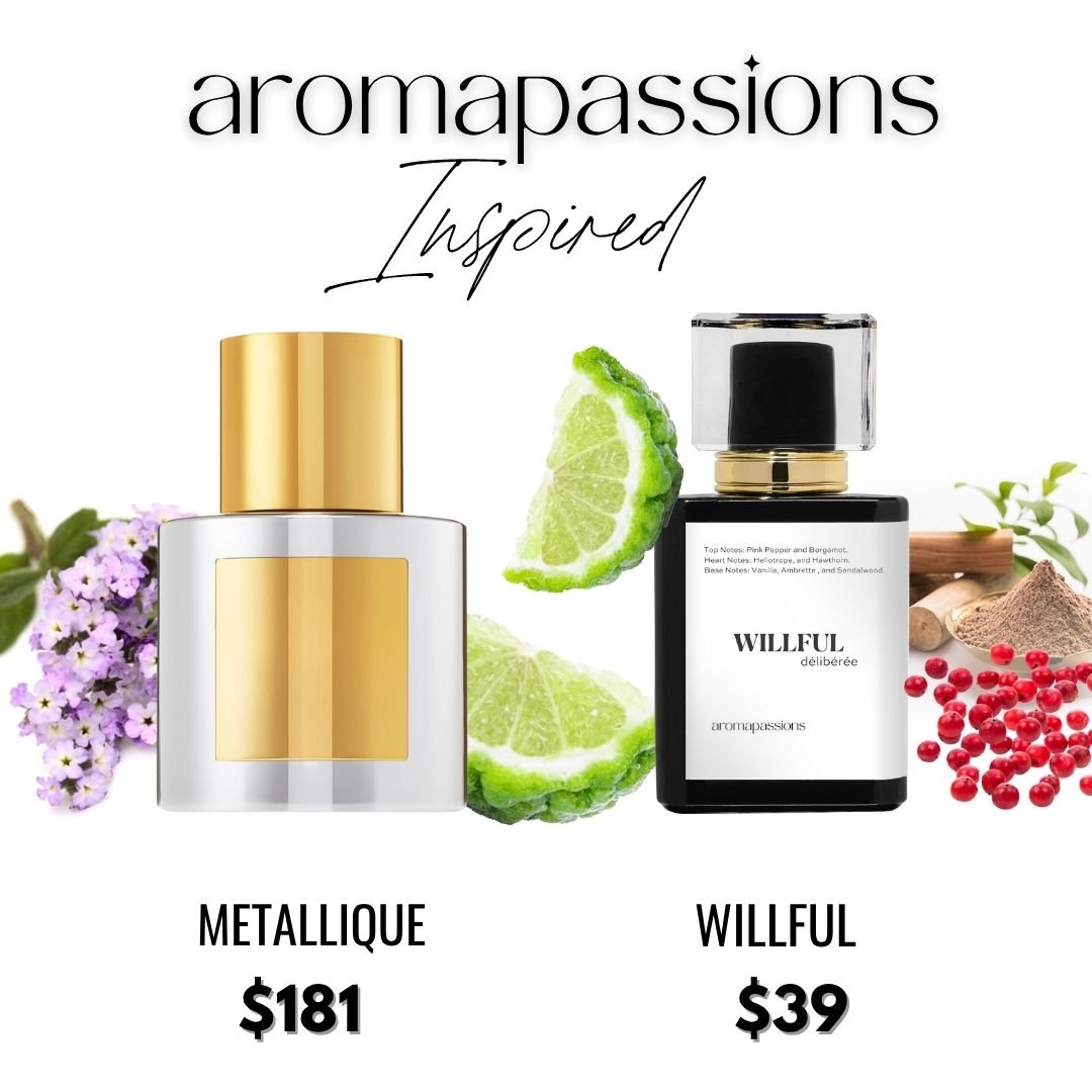 WILLFUL | Inspired by TOM FORD METALLIQUE | Metallique Dupe Pheromone Perfume - aromapassions